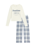 Cotton Rich California Slogan Pyjamas (6-16 Yrs)