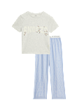 Cotton Rich Striped Pyjamas (6-16 Yrs)