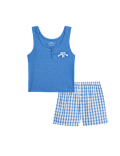 Cotton Rich Printed Gingham Short Pyjamas (6-16 Yrs)
