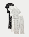3pk Cotton Rich Heart Pyjama Sets (1-16 Yrs)