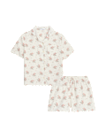 Kids Cotton Floral Revere Pyjama