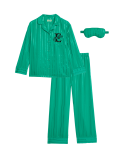 Wicked™ Satin Elphaba Pyjamas with Eye Mask (6-16 Yrs)