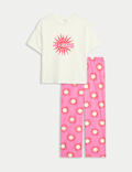 Pure Cotton Patterned Pyjamas (6-16 Yrs)