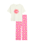 Pure Cotton Patterned Pyjamas (6-16 Yrs)