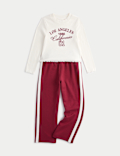 Cotton Rich Velour Graphic Pyjamas (1-16 Yrs)
