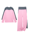 2pk Ribbed Star Pyjama Sets (2-16 Yrs)