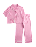 Cotton Modal Blend Piped Pyjamas (3-16 Yrs)