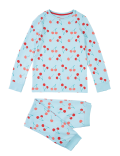 Cotton Rich Cherry Print Pyjama Set (7-16 Years)