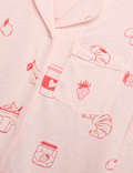 Cotton Blend Breakfast Pyjamas (3-16 Yrs)