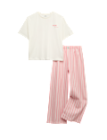 Pure Cotton Striped Pyjamas (6-16 Yrs)