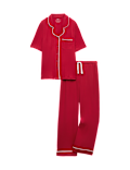 Brushed Pointelle Revere Pyjamas (1-16 Yrs)