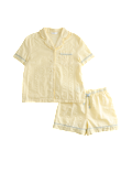 Pure Cotton Yellow Woven Short Pyjamas (6-16 Yrs)