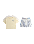 2pk Pure Cotton Shell and Stripe Pyjamas (6-16 Yrs)