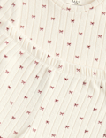 Cosy Ribbed Bow Pyjama Set (6-16 Yrs)
