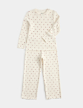 Cosy Ribbed Bow Pyjama Set (6-16 Yrs)