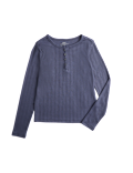 Long Sleeve Button Up Pyjama Top (6-16 Yrs)