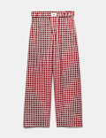 Pure Cotton Checked Pyjama Bottoms (6-16 Yrs)