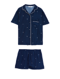 Star Print Short Pyjama Set