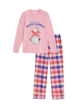 Christmas Santa Checked Pyjamas (6-16 Yrs)