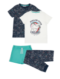 2 Pack Cotton Unicorn & Stars Pyjama Sets (6-16 Yrs)