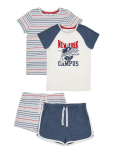2 Pack Cotton Short Pyjama Sets (6-16 Yrs)