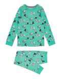 Cotton Cat Print Pyjamas (7-16 Yrs)