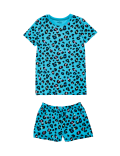 Cotton Leopard Print Short Pyjama Set