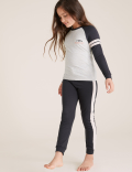 2pk Cotton Sleep Slogan Pyjama Sets (6-16 Yrs)