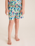 Cotton Parrot Print Short Pyjama Set