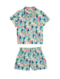 Cotton Parrot Print Short Pyjama Set