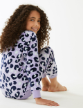 Velour Leopard Lounge Pyjama Set