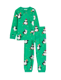 Fleece Penguin Christmas Pyjamas (1-8 Yrs)