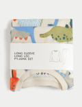 Pure Cotton Dinosaur Pyjamas  (1-8 Yrs)