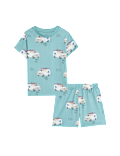 KIDS COTTON RICH TRANSPORT PJ 1-8YRS