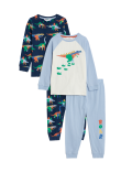2pk Pure Cotton Dinosaur Pyjama Sets (1-8 Yrs)