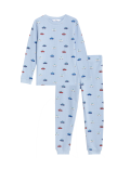 Pure Cotton Transport Waffle Pyjamas (1-8 Yrs)