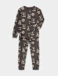 Pure Cotton Football Print Pyjama Set (1-16 Yrs)