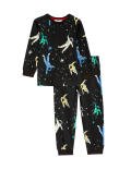 Pure Cotton Glow In The Dark Space Pyjamas (1-8 Yrs)