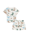 Pure Cotton Dinosaur Waffle Pyjamas (1-8 Yrs)