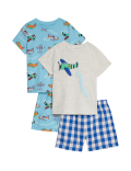 2pk Pure Cotton Aeroplane Pyjama Sets (1-8 Yrs)
