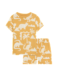 Pure Cotton Dinosaur Short Pyjamas (1-3 Yrs)