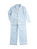 Pure Cotton Gingham Revere Pyjamas (9 Mths-10 Yrs)