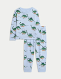 Pure Cotton Dinosaur Pyjamas (1-8 Yrs)