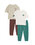 2pk Bug Graphic Pyjama Sets (12 Mths-7 Yrs)