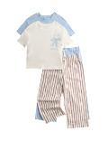 2 Pack Cotton Rich Pyjama Sets (1-8 Yrs)