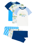 3pk Pure Cotton Camping Pyjama Sets