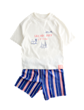 Pure Cotton Sailing Graphic Pyjamas (1-8 Yrs)