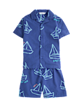 Boat Graphic Revere Short Pyjamas (1-8 Yrs)