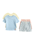 2 Pack Striped Short Pyjama Sets (1-8 Yrs)