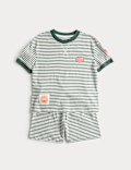 Kids' Striped Badge Short Pyjamas (1-8 Yrs)